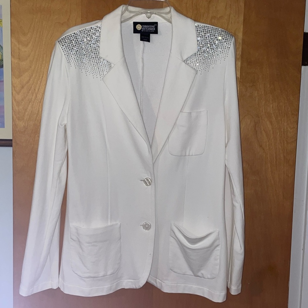 Christine Alexander cotton/modal blazer